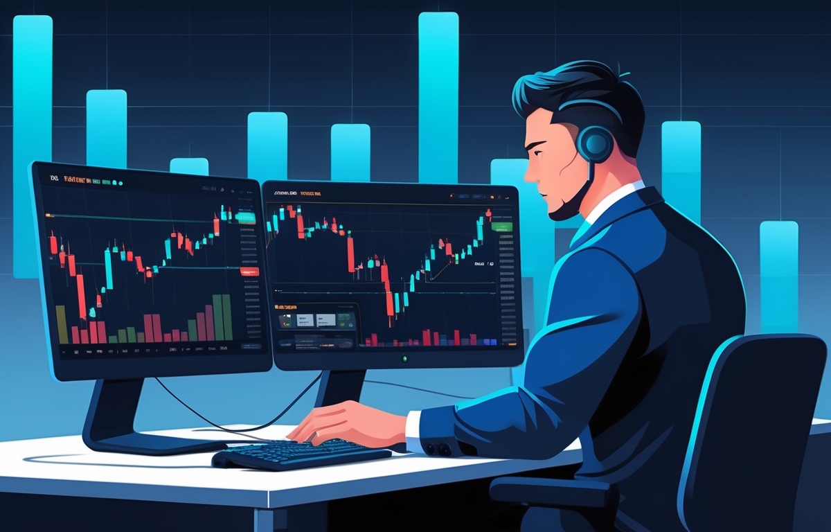 Funded trader working confidently with WemasterTrade platform